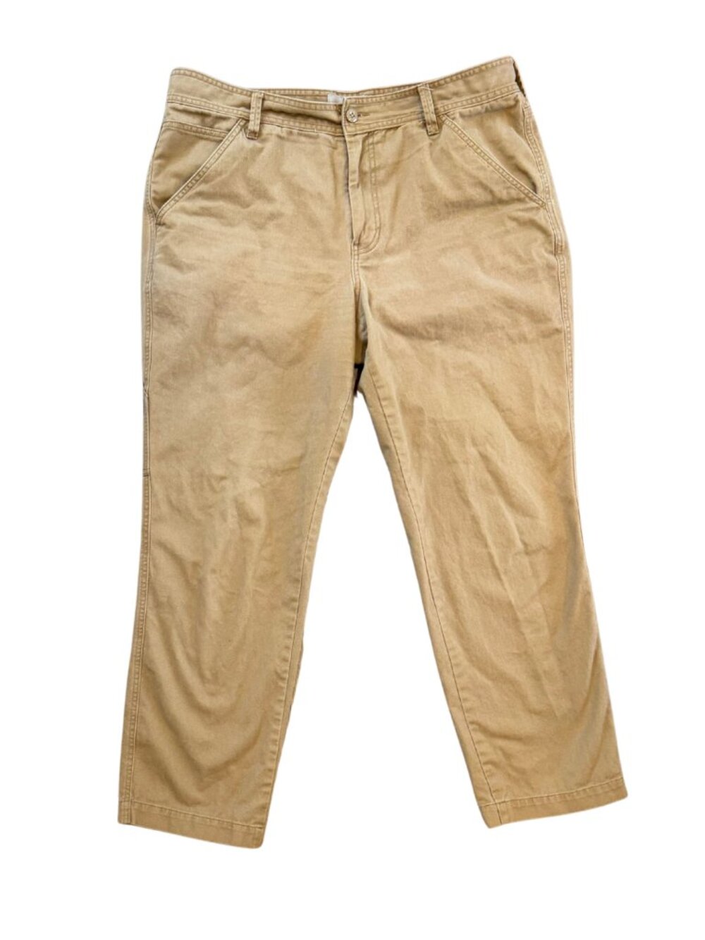 Everlane Brown Khaki Cargo Chore Work Pants 100% Cotton Size 38x32